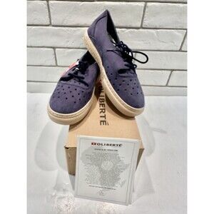 Oliberte Perforated Navy Blue Nubuck Suede Shoes Sneakers EU 39 W9  Africa